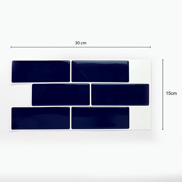 ClearAmbient 15 cm x 30 cm PVC Metrofliesen Selbstklebend & Bewertungen